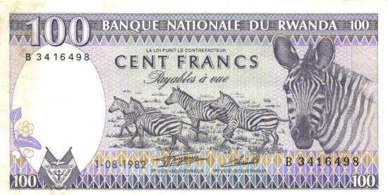 100 Francs 1.8.1982